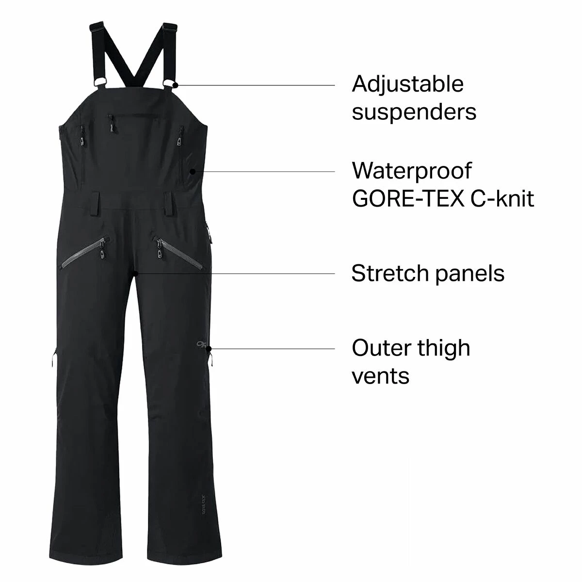 Outdoor Research Hemispheres Bib Women's 11 Outdoor Research Hemispheres Bib Women's - Image 9