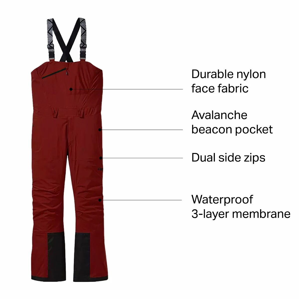 Outdoor Research Carbide Bib Pant Men's 4 Outdoor Research Carbide Bib Pant Men's - Image 2